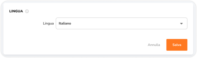 Language settings